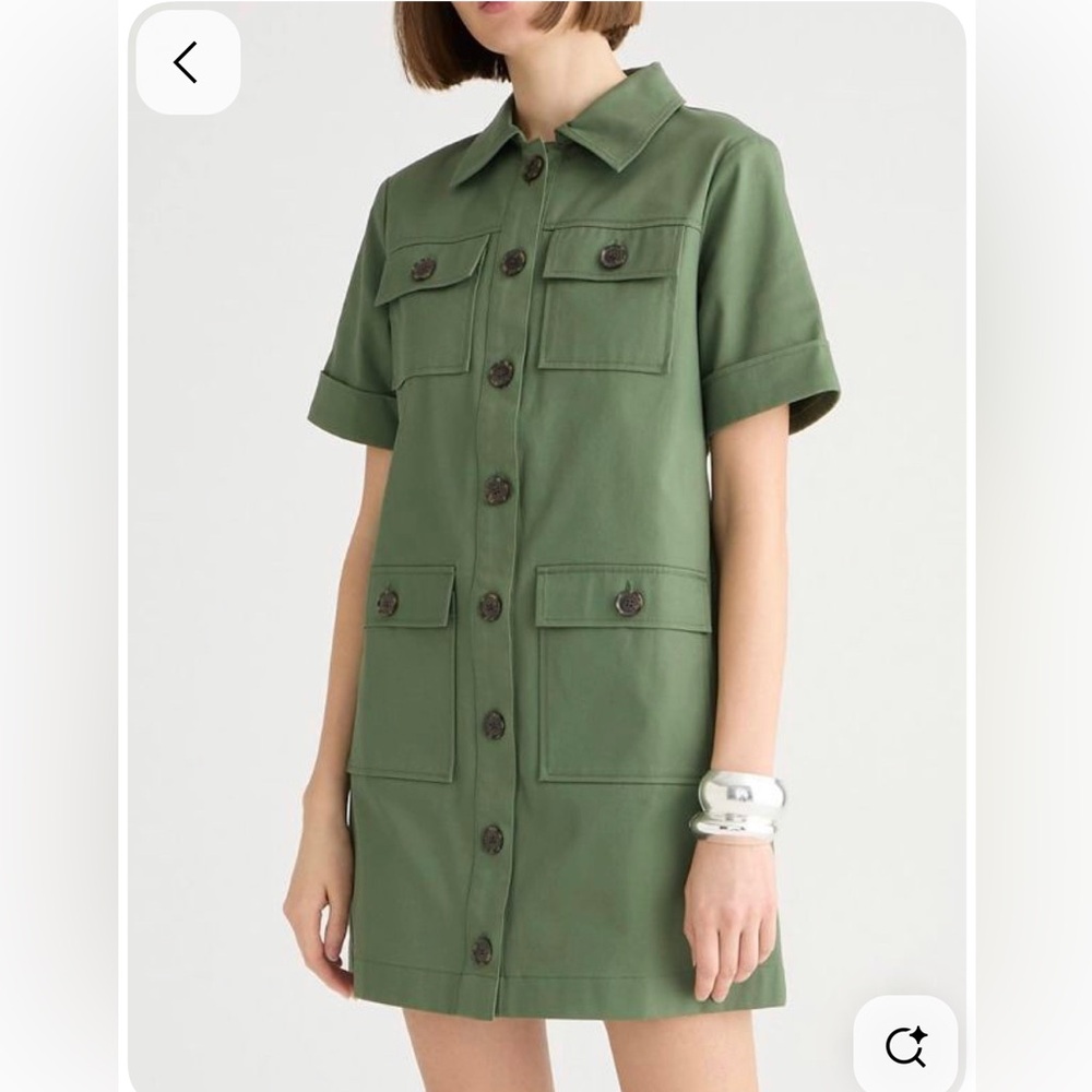 J. Crew Olive Mini-Dress